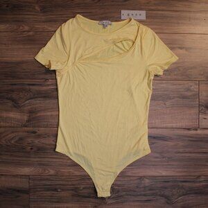 Gaze Light Yellow Short Sleeve Bodysuit M